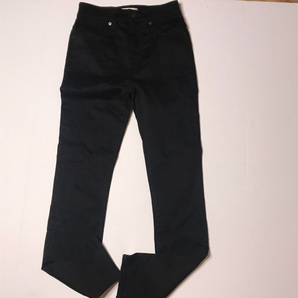 Madewell Black Curvy High-Rise Skinny Black Jeans Size 25 (Read)